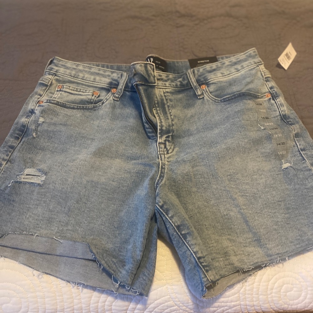 GAP Light Blue Jean Shorts for Women